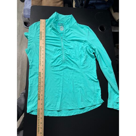 Ibkul Performance Half Zip Pullover Light Blue / Teal Size Large Womens - Picture 6 of 13